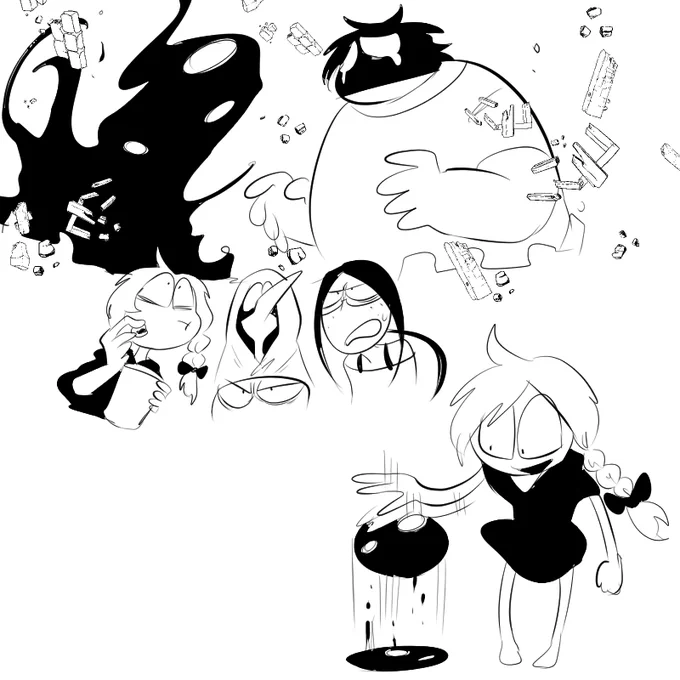 #batekkaの創作 マイへ
元となる作品があってのやつだから二次創作となるのかな。でもキャラクターはオリジナル。 