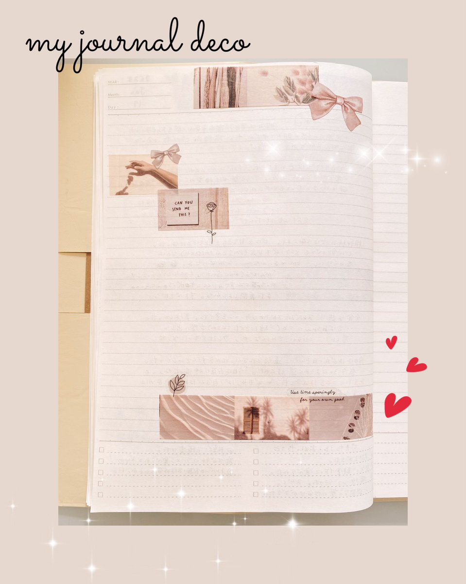 __mopixx_mc19's tweet photo. 1/18のジャーナルデコ._φ(˙꒳​˙ )*･ﾟ
ベージュをベースにしたデコ𓂃◌𓈒𓐍

#日記
#日記デコ
#手帳
#手帳デコ
#journaldeco
#diarydeco
#手帳の中身 
#手帳ゆる友 
#文房具
#文房具好きと繋がりたい 
#紙モノ
#紙モノ好きさんと繋がりたい https://t.co/tkGd0FLOrn