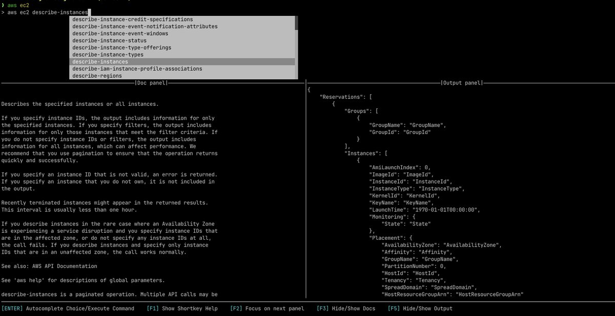 If you use the AWS CLI then I'd recommend having a read of this. Auto-prompt, docs and output all in one!
itnext.io/the-aws-cli-ju… #AWS