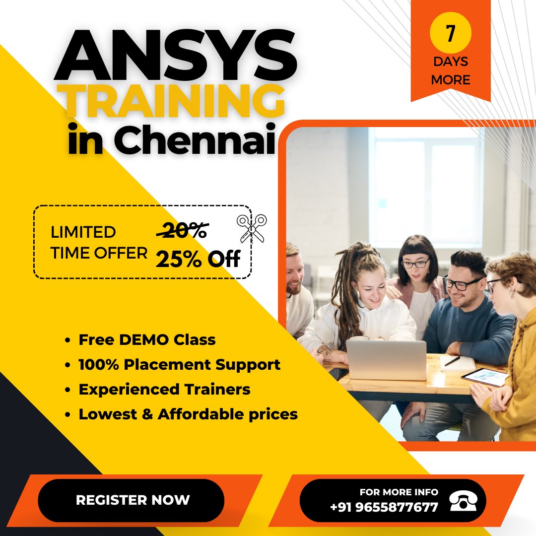 Rohi2201's tweet photo. IntelliMindz offers the best Ansys training everything from “Getting Started Courses” to deep diving into learning topics. Enroll Now!!!
Phone - +91 9655877677
Website - https://t.co/i8RudttgiB

#Ansys #Training #courses #edujobs #educoach #Chennai #offer https://t.co/1R1Y6XYGOD