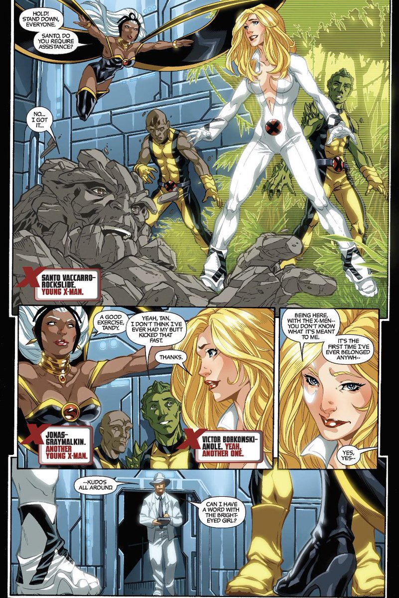 chelsdaniel280's tweet photo. βBeing here, with the X-Menβ¦you donβt know what itβs meant to me.β
(Cloak and Dagger #1 - Stuart Moore, Mark Brooks, Walden Wong, Emily Warren, and Dave Sharpe)
#Dagger #TandyBowen #Storm
#Rockslide #Graymalkin #Anole
#XMen #Marvel #MarvelComics https://t.co/A0EDDrChIx