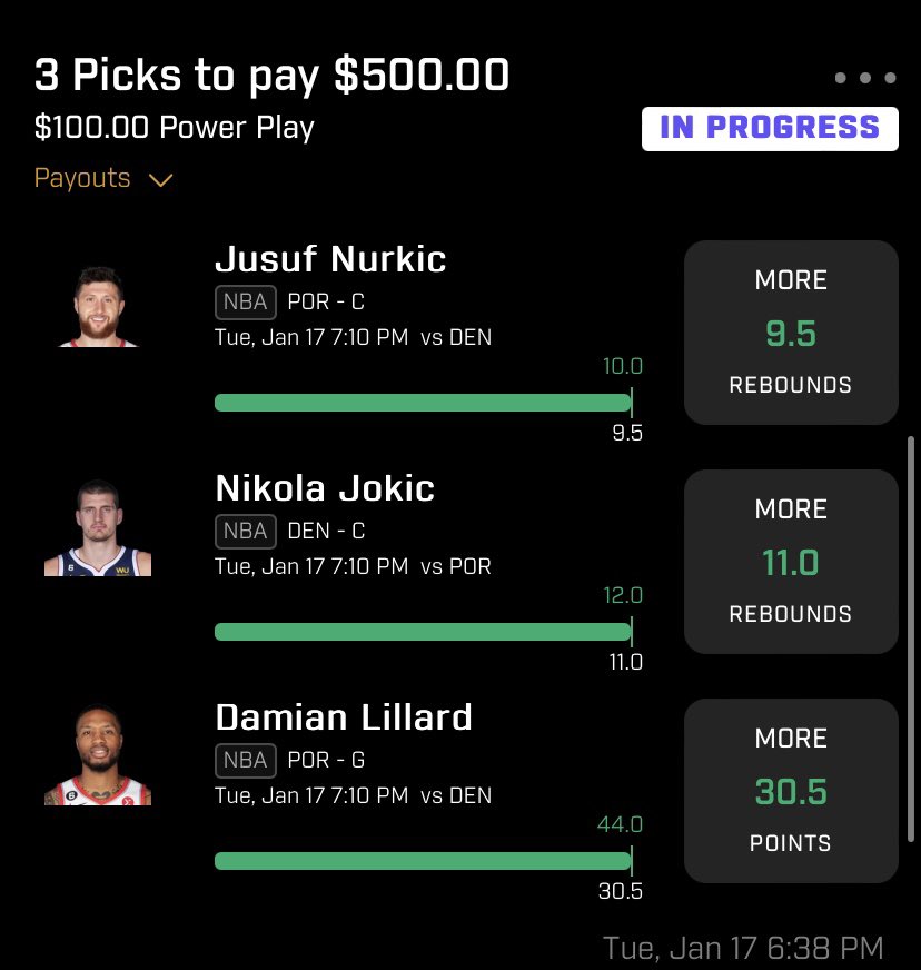 SteveBinksTV's tweet photo. Winner winner 💰 #PrizePicks #NBA #Parlays https://t.co/yAXQCHgB1u