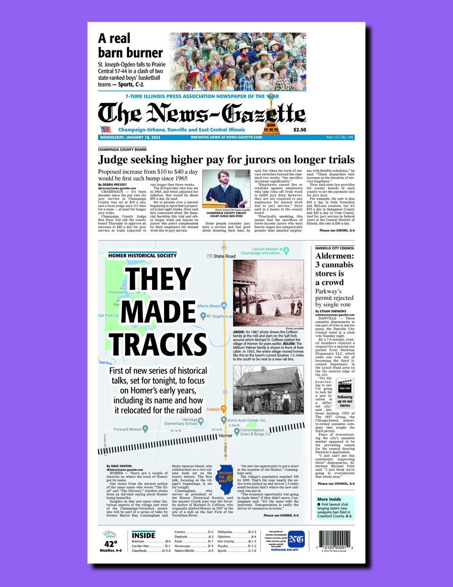 Help support local journalism by subscribing to The News-Gazette, visiting a newsstand or purchasing a $1.90 day pass for access to the e-edition and everything at news-gazette.com.