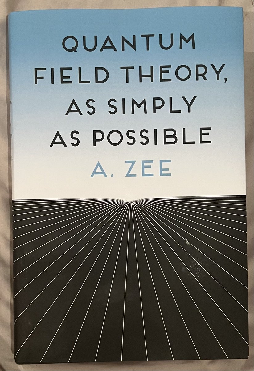 HackBoing's tweet image. Just got my copy A. Zee’s ‘QFT as Simple as Possible,’ It’s been a few years since ‘Fly by Night Physics’ I hope it’s as fun #PhysicsTwitter #quantumfieldtheory