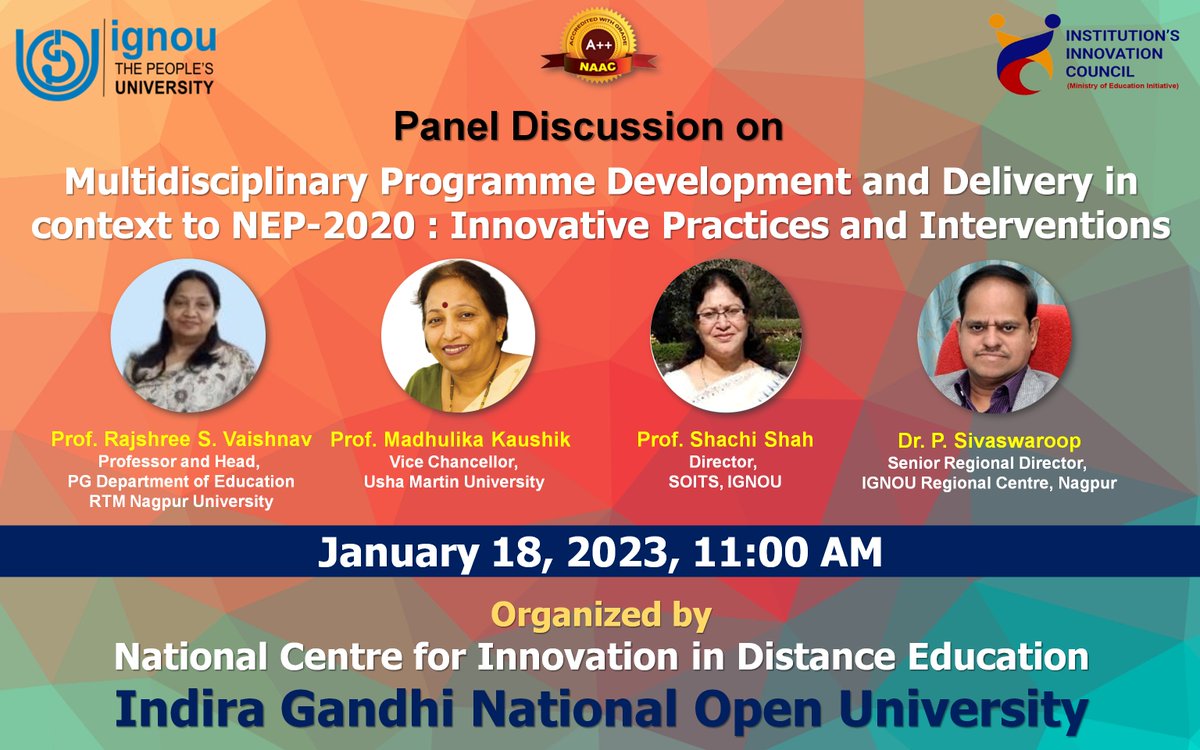 Innovations@IGNOU (@innovationsign1) on Twitter photo 