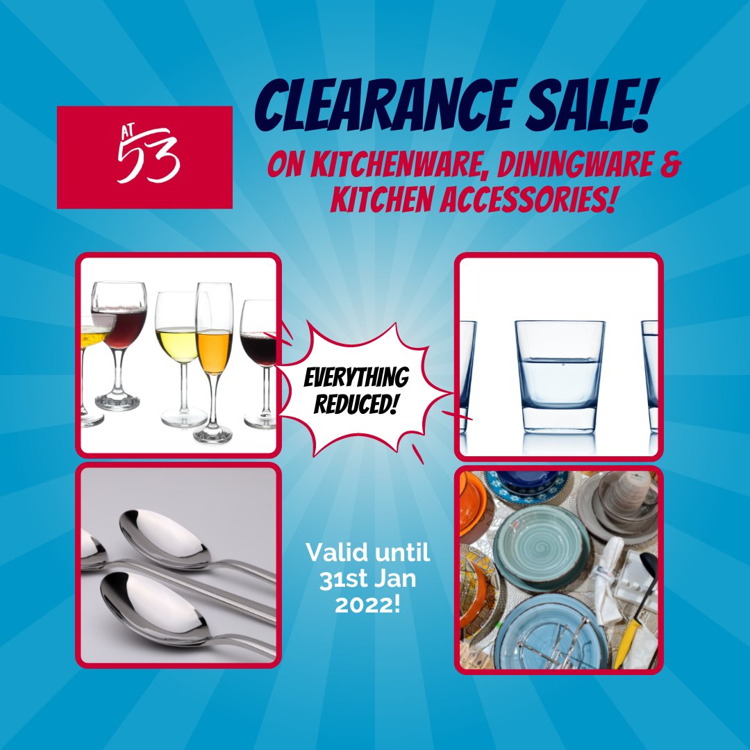 Waterfront_KE's tweet image. Refresh your kitchen with exquisite cookware /diningware and kitchen accessories! 

At53 has amazing deals on everything! Visit them on ground floor while stock lasts.
#KitchenWare #Diningware #KitchenMat #KitchenAccessories 
#TWFKaren #Youvearrived