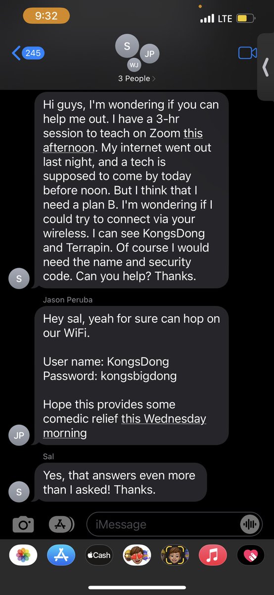 Our 70 year old upstairs neighbor / land lord had to hop on the WiFi: