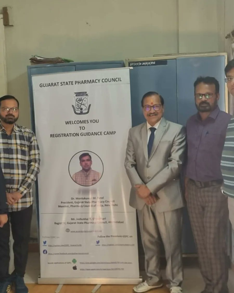 SigmaPharmacy's tweet photo. (Part-1/5)
Gujarat State Pharmacy Council organized Pharmacist Registration Camp @ Sigma  InstituteofPharmacy on 17-1-23. Total 54 Pharmacy graduates got FreshRegistrations as Pharmacists today. In addition to that Counseling  for online Renewal of Registration to existing given. https://t.co/mHqNqk0pYh