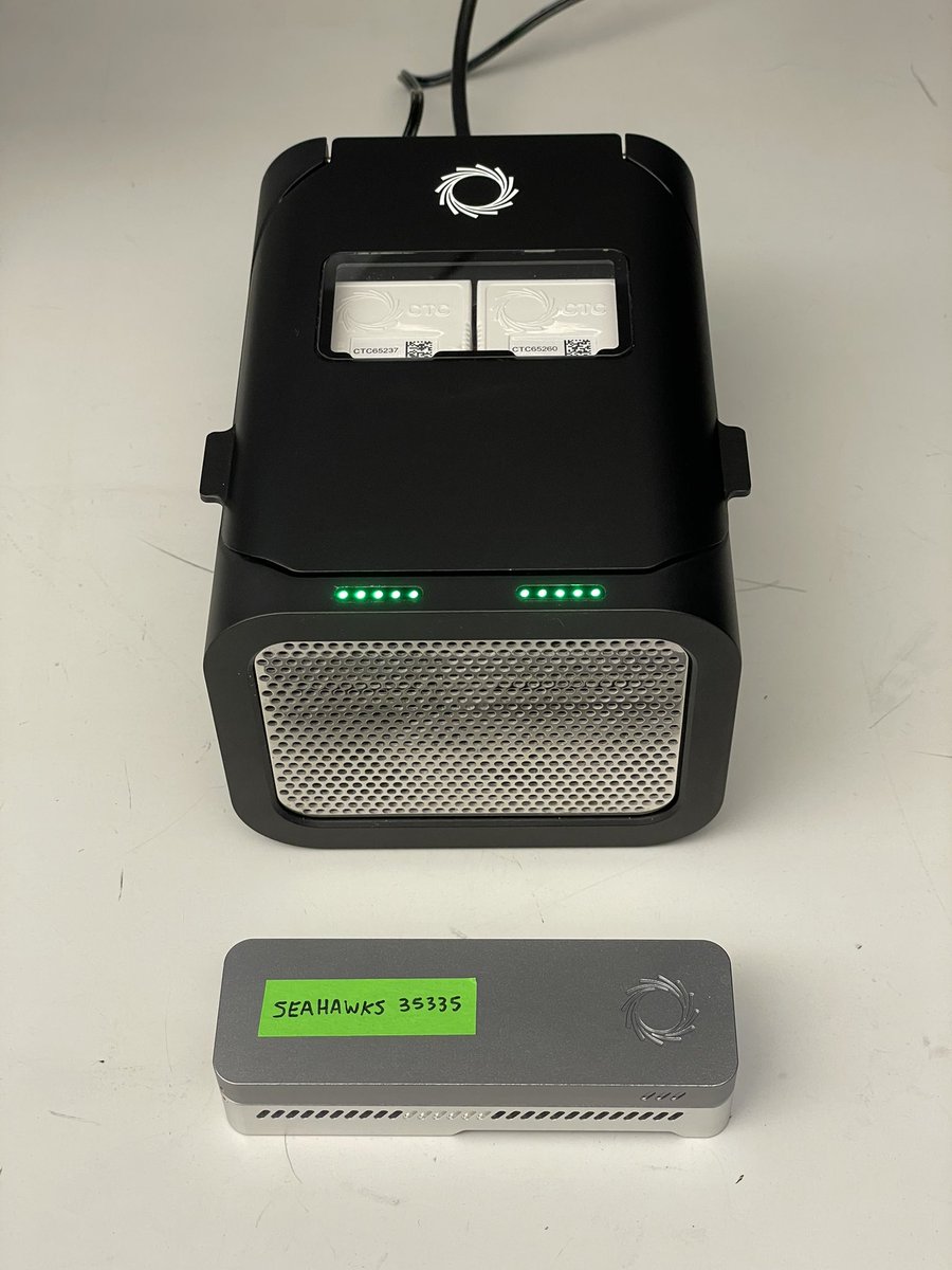 New Year, New @Nanopore sequencer! Our trusty MinION in the bottom for scale. Looking forward to taking this P2 Solo for a spin!