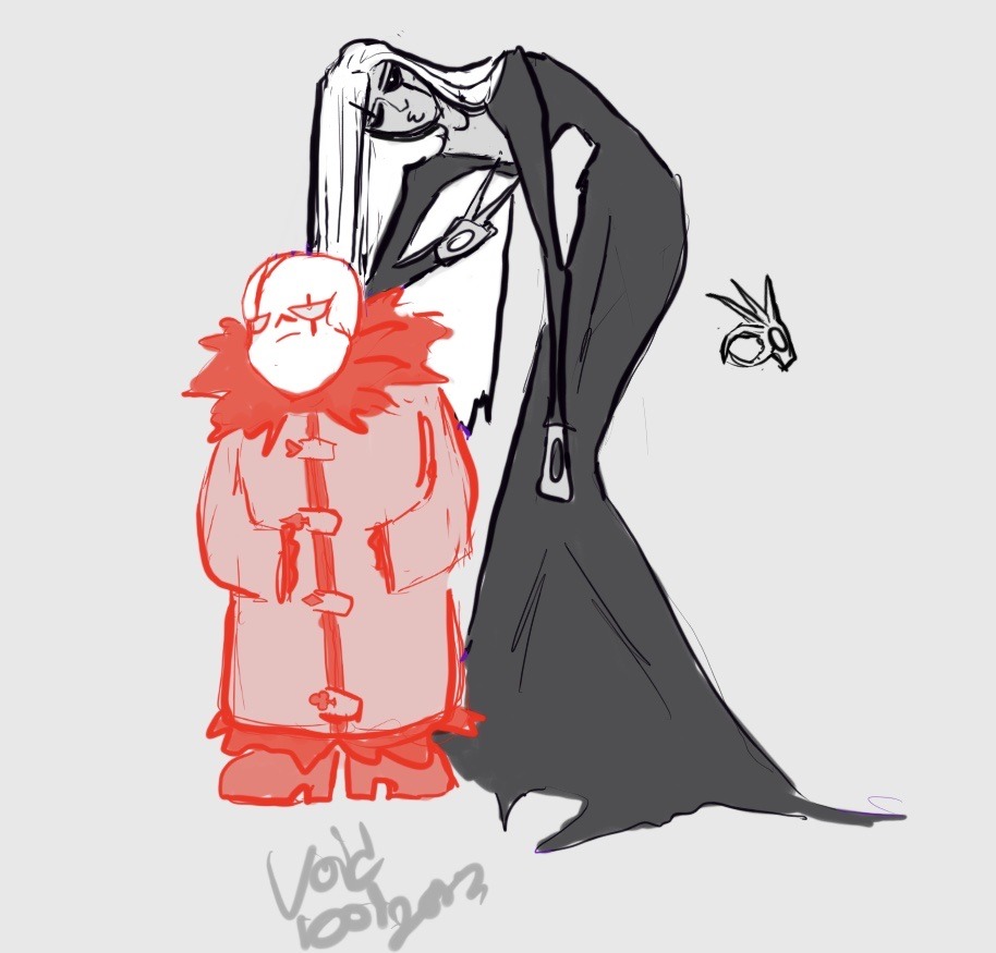 AlwaysDeVillain's tweet photo. It's a shit post, but its how I imagine these two rolling up in the multiverse #undertale  #errorsans #NightmareSans #creaturetale #sans https://t.co/0oxoz5j3Ou