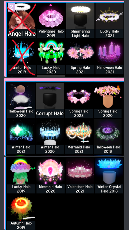 Daazzaaii's tweet photo. | Trading for #robux only atm !! 
- autumn, hal20, mer21 is reserved  

| 300+ trading proofs, if you aren't comfortable going first I recommend finding a trusted mm/mw .

also taking robux gcs. https://t.co/oWkUpPUeYv