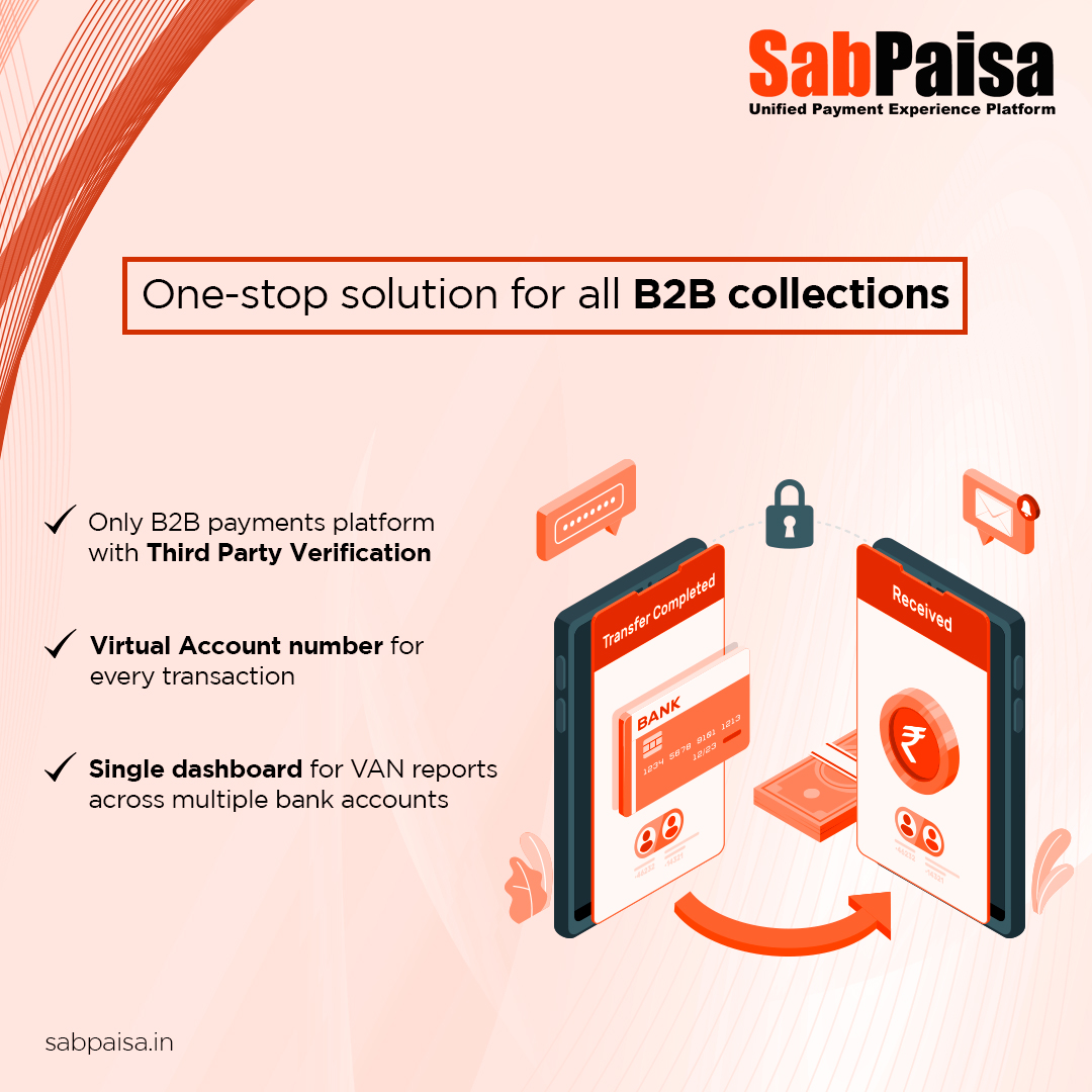 sabpaisa's tweet photo. #B2B e-collect simplifies B2B collection using #VirtualAccountNumber for every #transaction, third-party #verification, & a single #dashboard for VAN reporting across various bank accounts.
#SabPaisa #Fintech #DigitalPayments #BusinessCollection https://t.co/uRAPGfvNME