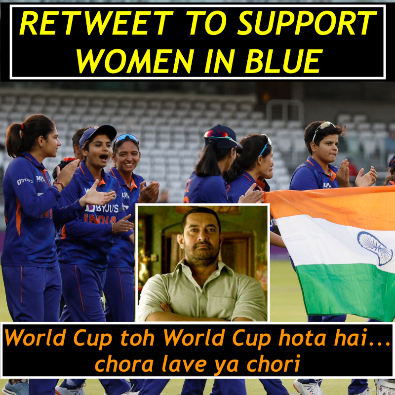 WomenCricketHQ's tweet photo. Retweet to SUPPORT Women in BLUE https://t.co/pyNzUPmPtP