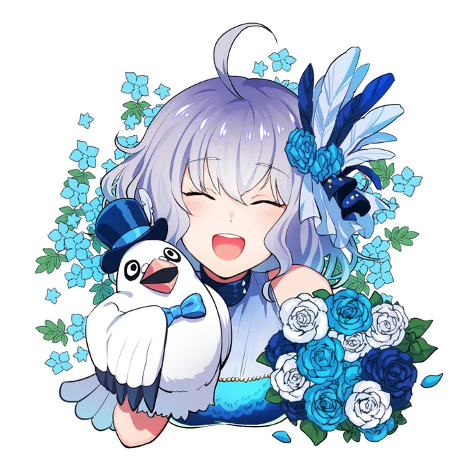 前にいどら垢のフォロワーさんの為に描いたポポナ 