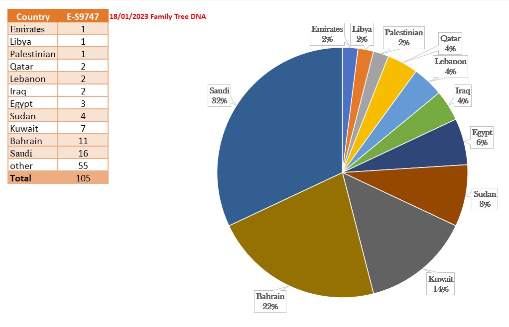 18/01/2023 Family Tree DNA ES9747 Emirates1 Libya1 Palestinian1 Qatar2
