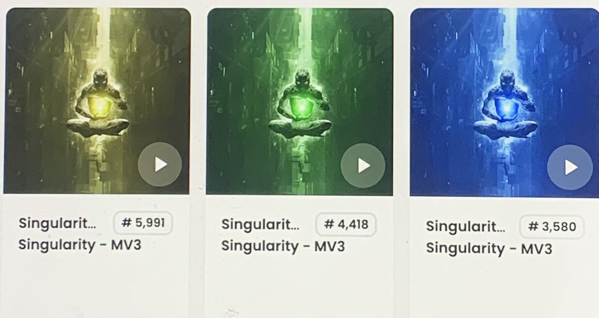 Apparently my <a href="/mv3nft/">MV3 is gone</a> Singularities don’t want to get revealed today 🙃😂