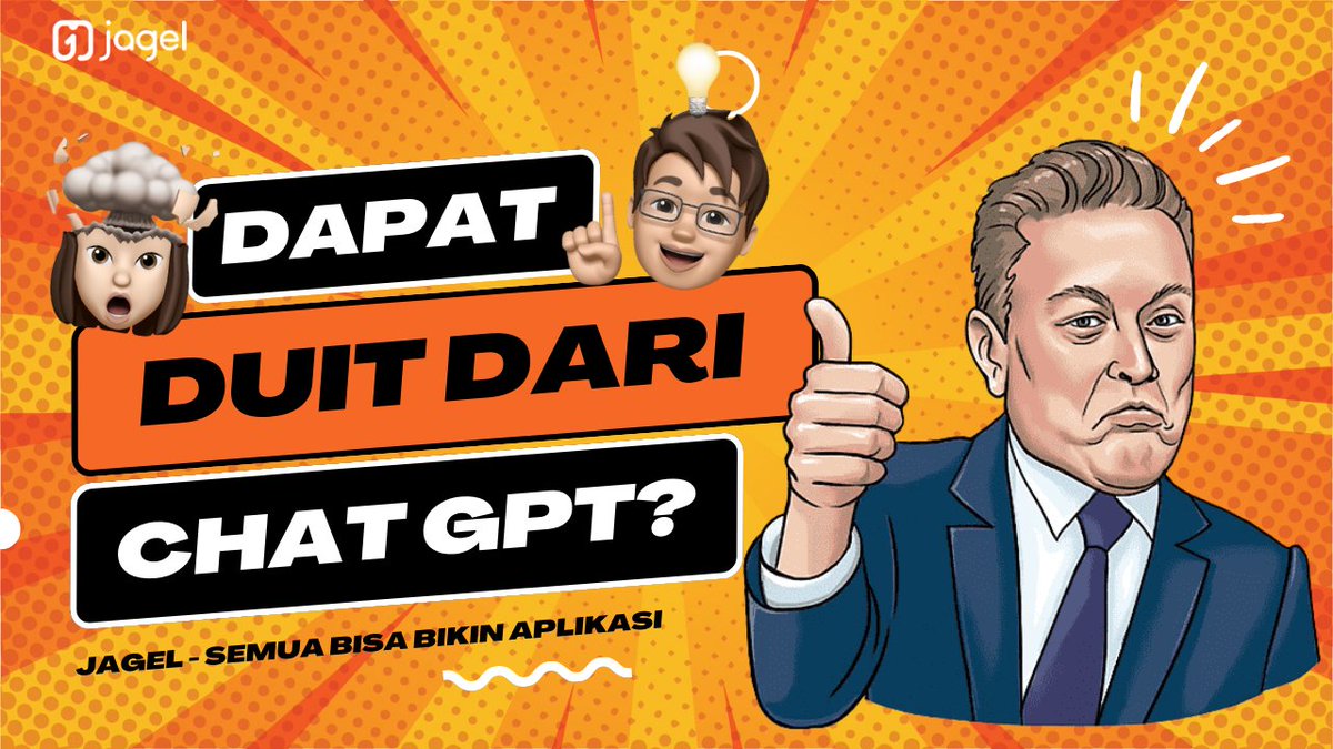 jagel_id's tweet photo. Lagi over hepi kena produk nya #OpenAIChatGPT 
nonton konten baru Bincang Jagel https://t.co/GD9Y3yAEIk https://t.co/MGHp0RYu43