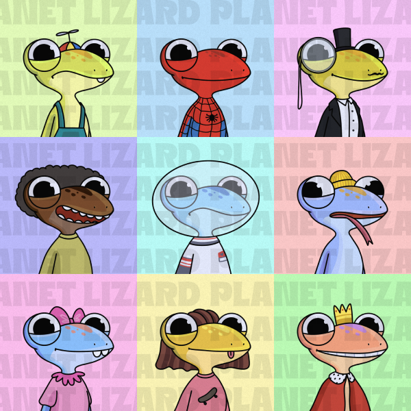 👑Hey #NFTCommunity 

🦎Meet with the some of our characters from upcoming #NFT drop. Hope you like it!

❤Part of the money will go to #charity. The main utility of our NFT collection.

🚀Join us on discord: discord.gg/7kmSj44CW6

#OpenSeaNFT #opensea #Polygon #PolygonNFT