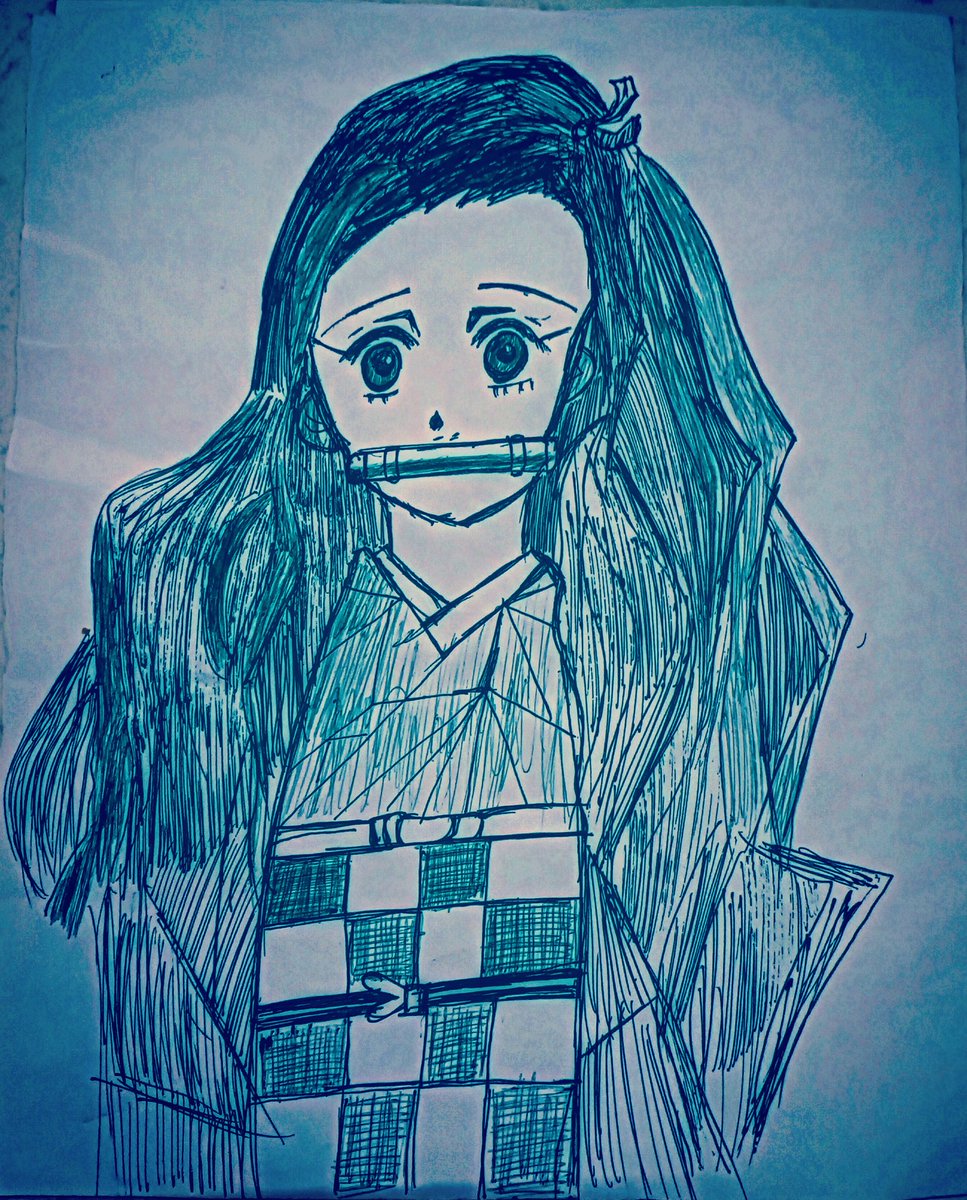 #nezuko #DemonSlayer #tanjiro #nezukokamado #penart 💚💚