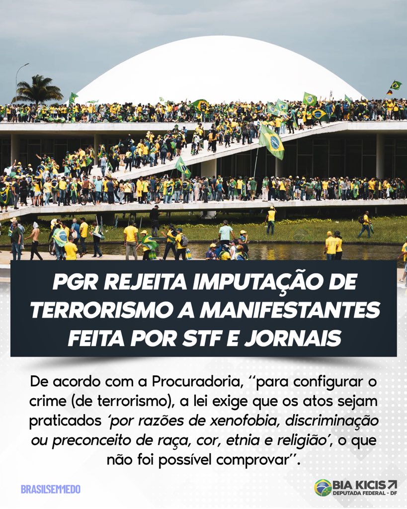 Bia Kicis tweet media