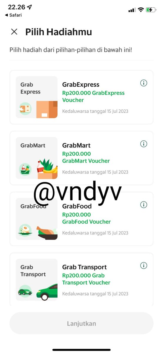 Vndyv's tweet photo. WTS VOC Grab
(Grabfood, grabmart, grabtransport)
Tanpa min pembelian

Voc 200k dijual 150k
Rekber boleh https://t.co/0StwBB0V8o