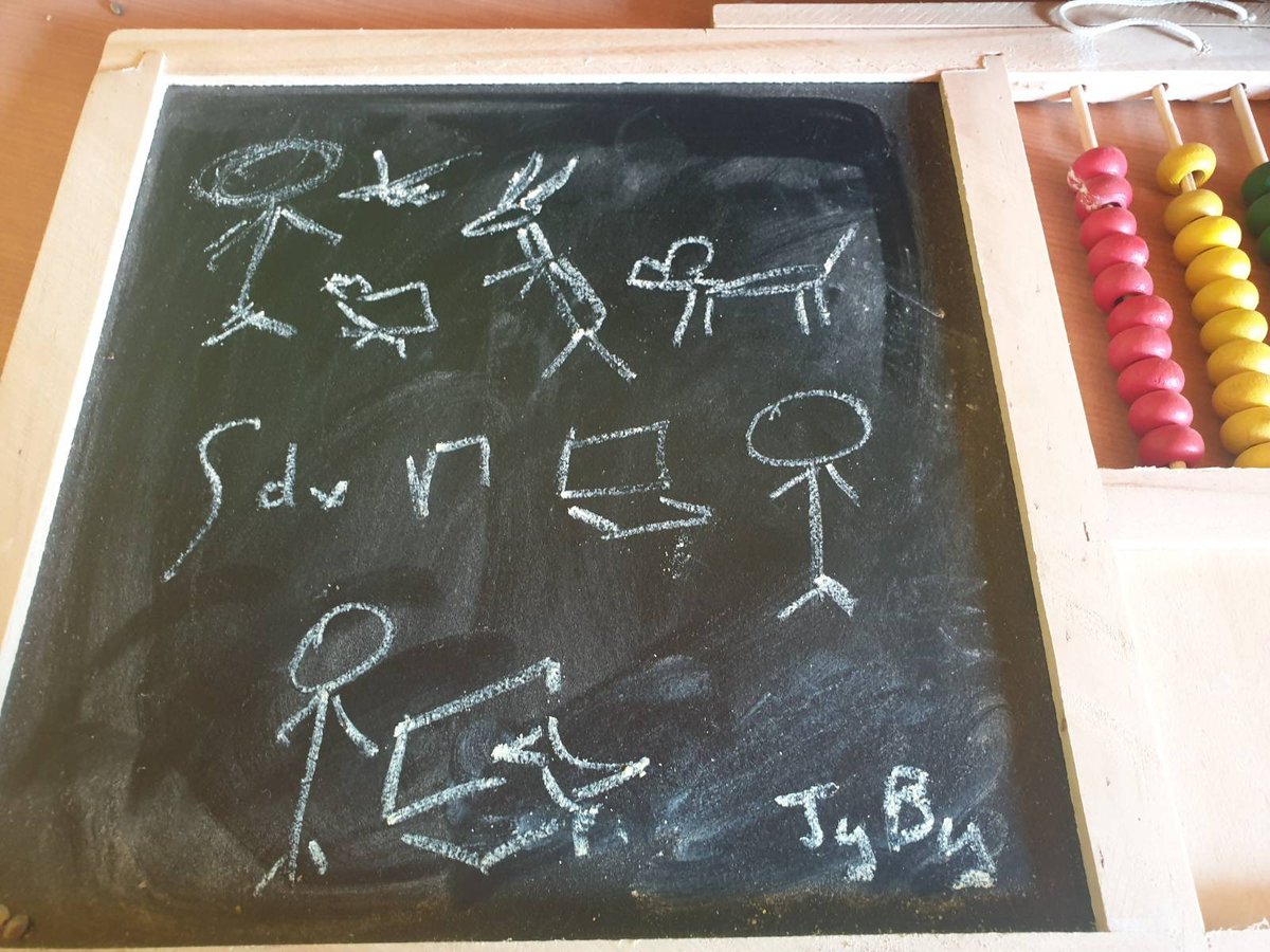 lejyby's tweet image. From training other animals than humans (OATHs) as a child, learning math and computing as an adult, to doing research in #AnimalComputerInteraction (#ACI) as an (older) adult: (part of) my life in 3 drawings, for a course in &quot;living well&quot;. Enjoy!