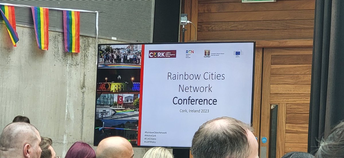 CorkHealthyCity's tweet photo. Filled with PRIDE that #CorkCity is today hosting and welcoming the #RainbowCities Conference and development of a Rainbow Cities Framework for international progress of this movement. Kudos to #LGBTI+ Interagency and @corkcitycouncil for such a proactive approach to inclusion https://t.co/SsGFdwFtvQ