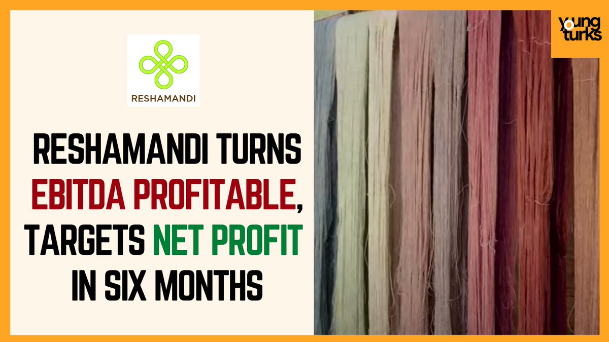Young Turks (@cnbcyoungturks) on Twitter photo #Exclusive | <a href="/reshamandi/">ReshaMandi</a>, a farm-to-fashion #startup, records 3x jump in revenue to Rs 1,248.3 cr in three quarters of FY22-23.
โก๏ธAims to close FY23 with 5x revenue growth (YoY) โก๏ธHit EBITDA profitability in Q3, FY22-23
โก๏ธPlans to turn net profit positive in next 2 quarters #Exclusive | <a href="/reshamandi/">ReshaMandi</a>, a farm-to-fashion #startup, records 3x jump in revenue to Rs 1,248.3 cr in three quarters of FY22-23.
โก๏ธAims to close FY23 with 5x revenue growth (YoY) โก๏ธHit EBITDA profitability in Q3, FY22-23
โก๏ธPlans to turn net profit positive in next 2 quarters