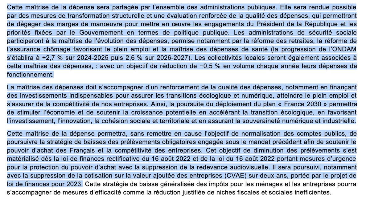Ces petites lignes imbuvables que les Français ne lisent jamais sont à retrouver en page 11 du projet de loi de finances de 2023.

Le gouvernement y explique que la réforme des retraites vise entre autre à financer les baisses d'impôts aux entreprises comme la CVAE.