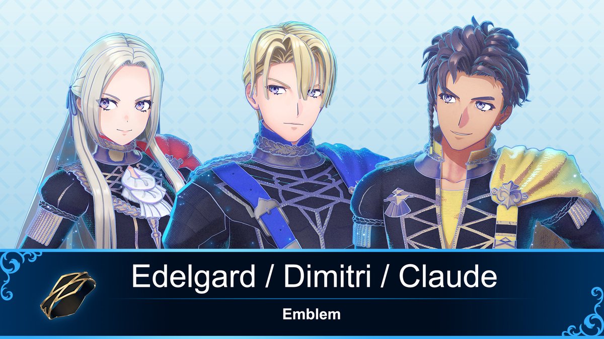 Emblems Edelgard/Dimitri/Claude (VA: Ai Kakuma, Kaito Ishikawa and