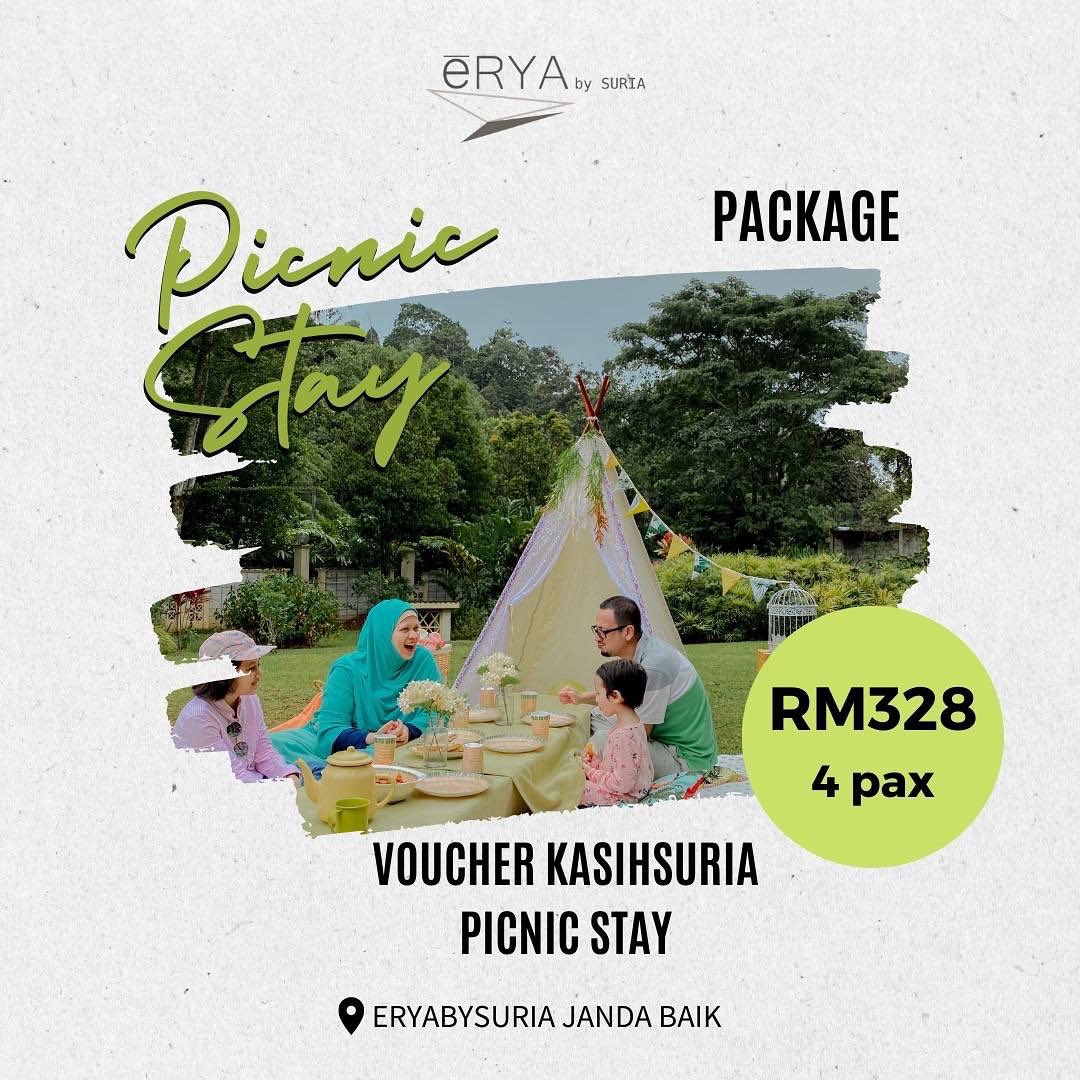 suriaresorts's tweet photo. Jom berpiknik! 

Di Eryabysuria Janda Baik, kami ada sediakan pakej piknik dan penginapan tauu. Nak tau lebih lanjut? Boleh whatsapp kami 012-4594752 

#eryabysuria #jandabaik #tourismpahang #tourismmalaysia #malaysiatrulyasia #cuticutimalaysia https://t.co/WDBvfOUDc6