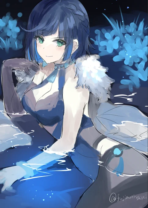 夜蘭のラフです 