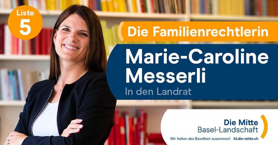 Unsere Präsidentin @MesserliMaria aus Binningen kandidiert auf der Liste 5 der <a href="/DieMitte_BL/">Die Mitte Basel-Landschaft</a> für den Landrat. Als Rechtsanwältin bringt sie viel juristisches Fachwissen und Verhandlungsgeschick mit. Für ein Bindeglied zwischen der jungen Generation und den erfahrenen Politikern!🤝
