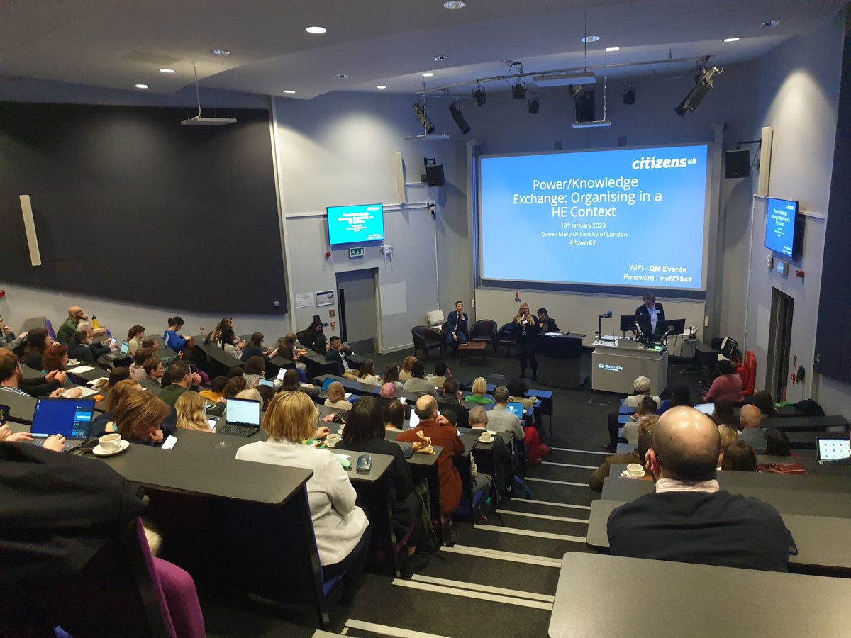 NottinghamCitz's tweet photo. @UniofNottingham and @NTUSocSciences academics joining over 100 colleagues and organisers from across the UK for the @CitizensUK Power/Knowledge Exchange conference on community organising in Higher Ed
#PowerKE
#communityorganising https://t.co/GSohVEmYno