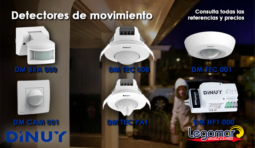 LegomarSL's tweet photo. 💡 Conoce los detectores de movimiento y presencia de #DINUY.

✅ Desde Legomar te recomendamos estos productos para garantizar la seguridad en tu hogar o negocio.

📍 Consulta todas las referencias y precios y conoce la promoción de la marca disponible hasta el 31 de enero. https://t.co/YqmPwUHArR