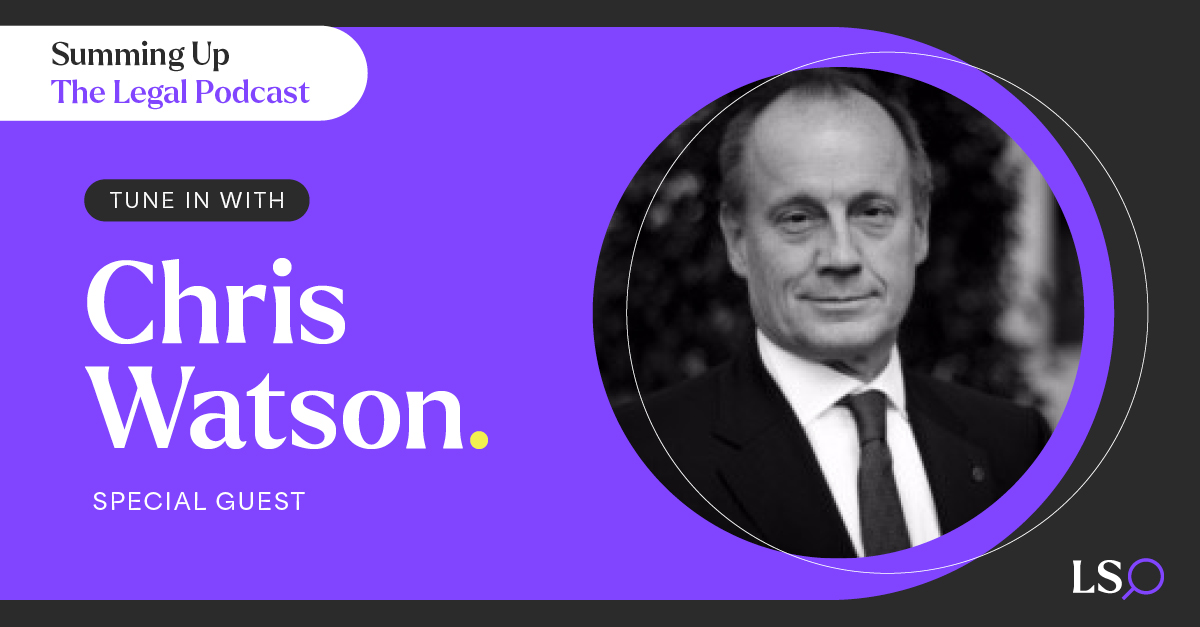 We are thrilled to have Chris Watson as our guest on our upcoming Summing Up podcast episode. Remember to follow to be notified when the episode goes live tomorrow. 
#MaleAllyship #LaurenceSimons #embraceequity #Law #legalcareer