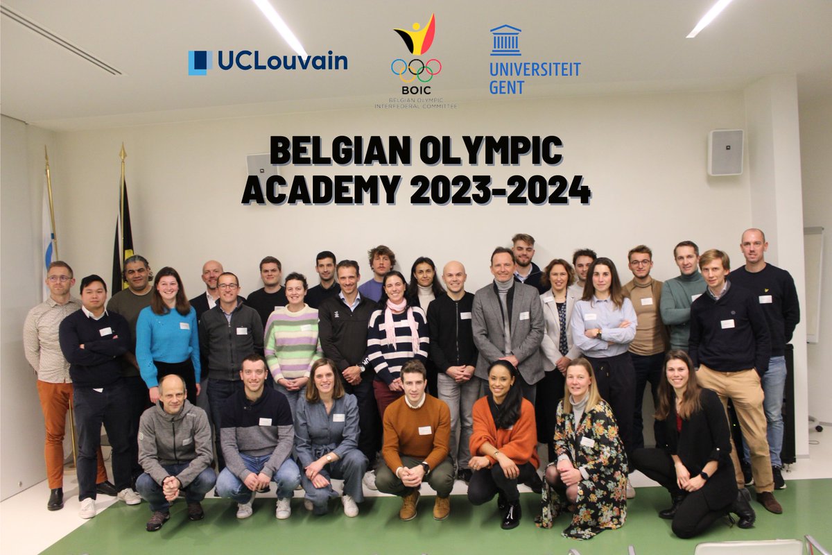 Yesterday was the opening ceremony of the Belgian Olympic Academy, organised by @UCLouvain, <a href="/ugent/">UGent</a>  and <a href="/teambelgium/">Team Belgium</a> .
It was a pleasure to meet all the participants and to listen to our first speakers !

<a href="/SMUCLouvain/">Sport Management UCLouvain</a> 
<a href="/Sportmana_UGENT/">SportmanagementUGent</a> 
@GZeimers 
<a href="/AnnickWillem1/">Annick Willem</a> 
<a href="/VanBaelenM/">Matthias Van Baelen</a>