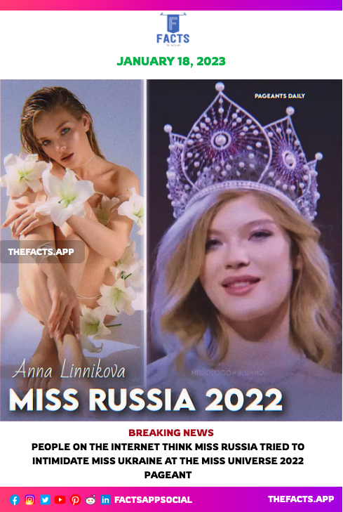 #BreakingNews #MissRussia Anna Linnikova.    
 (@annalinnikova )controversy. #russianmodels #russianbeauty #MissUniverse  #UkraineRussianWar️ 
#Telegram #factsapp