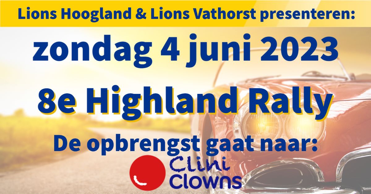 LionsHoogland's tweet image. Na enkele jaren gaat het weer gebeuren! De prachtige Highland Rally. De opbrengst gaat naar CliniClowns. 

Wil je ook meerijden? Aanmelden: 
lionshoogland.nl/winkel

#highlandrally #lionshoogland #lionsvathorst  #hoogland #amersfoort #goeddoel #cliniclowns #rally #klassieker