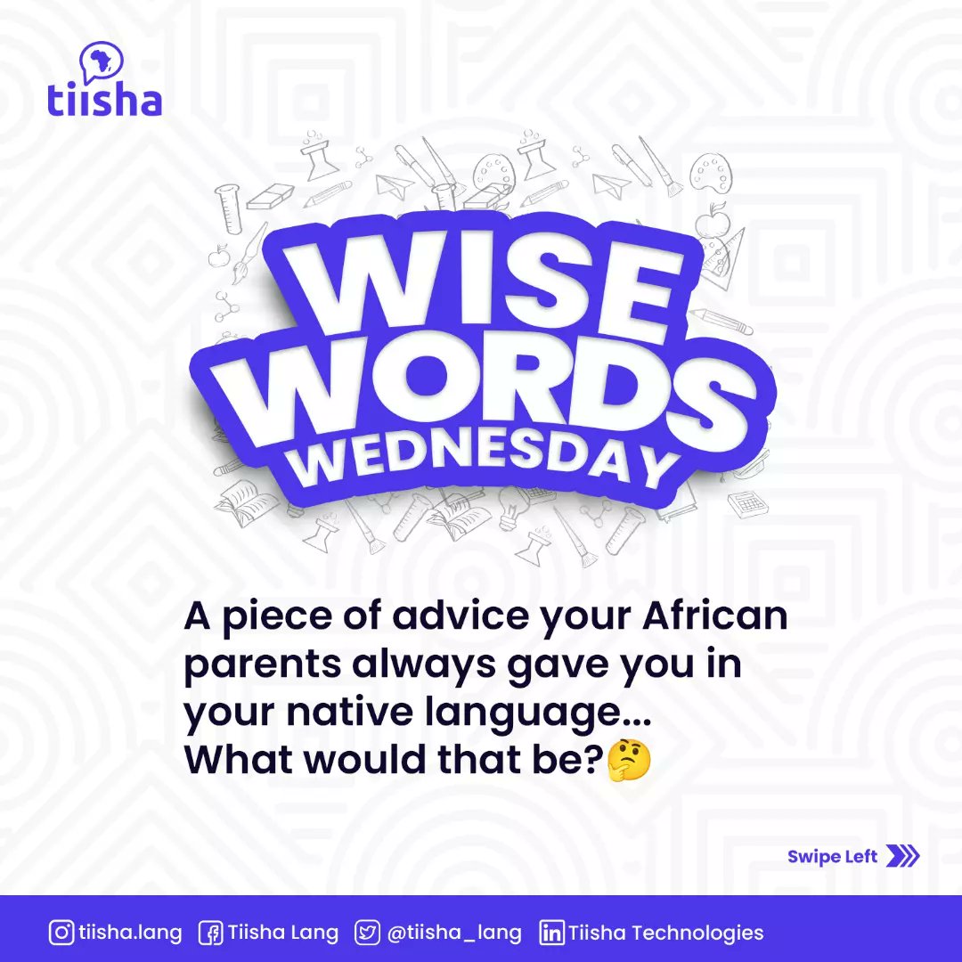 tiisha_lang's tweet photo. 𝐖𝐢𝐬𝐞 𝐖𝐨𝐫𝐝𝐬 𝐖𝐞𝐝𝐧𝐞𝐬𝐝𝐚𝐲

What advice did your parents always sing into your ear? Kindly share with us.😊

Your responses will be included in our upcoming content, as shown in slide 2. See you in the comments
.
#wednesday #ParentsMatter #tiisha #africa https://t.co/fgMaQdayOT