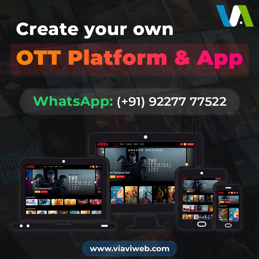 viaviwebtech's tweet image. Create your own OTT Platform &amp;amp; App with an affordable price.

Website Source Code:  1.envato.market/76aGQ
Android App Source Code: 1.envato.market/jd1zb

WhatsApp: +919227777522

#OTTPlatform #VideoStreamingPortal #VideoStreamingScript #LiveTVPortal #StreamingPortal #Viaviweb