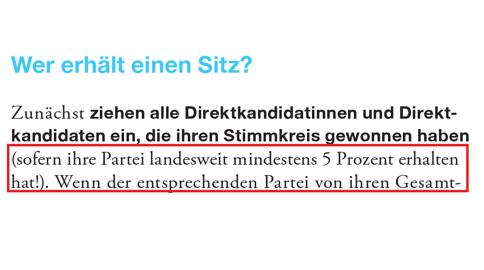 Volksverpetzer's tweet photo. "Wo sonst auf der Welt kann man einen #Wahlkreis gewinnen, aber nicht ins Parlament kommen?"

In Bayern:

https://t.co/hBhK8R4W5a https://t.co/u7qfQQWV6D