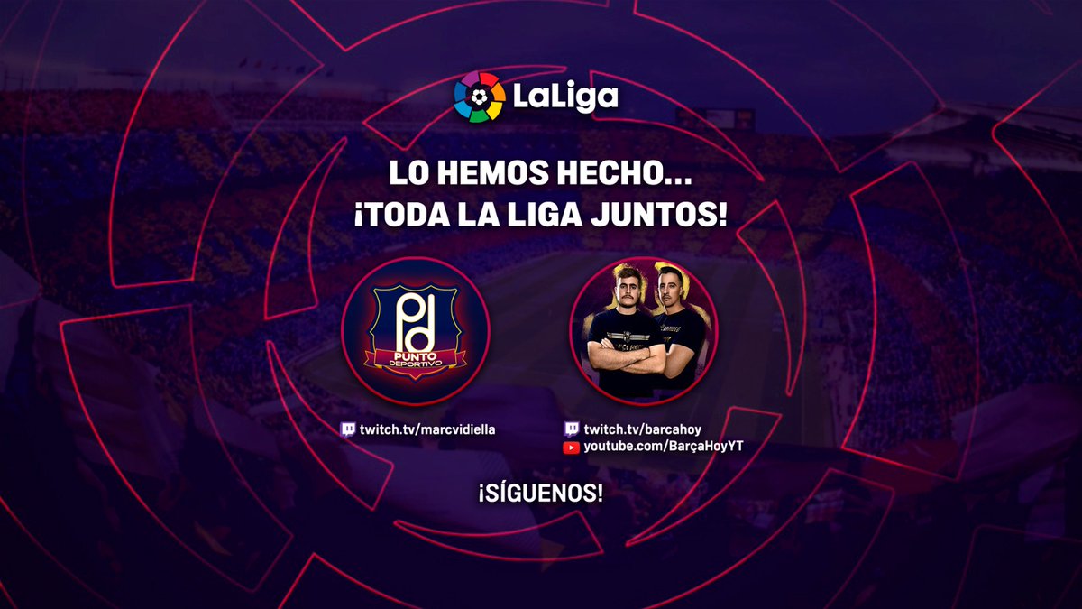 barcahoyyt's tweet photo. 🔥 NUEVA FUSIÓN PARA LA LIGA 🔥

Empieza una nueva etapa de retransmisiones y qué mejor manera de anunciarlo que narrando todos los partidos de liga del #FCBarcelona @_PDeportivo x @barcahoyyt 💙❤️

¡Síguenos para no perderte nada de la actualidad! https://t.co/3ZtZpUMMeo