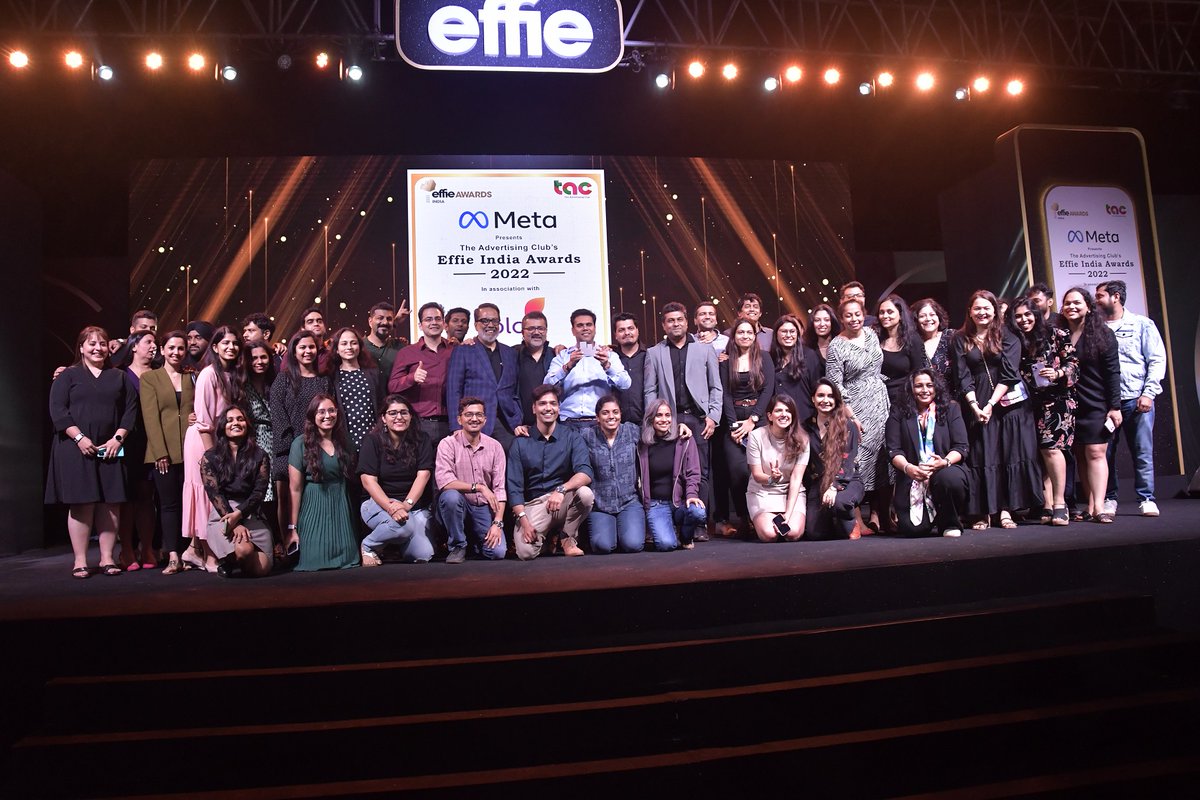 IMPACT_onnet's tweet photo. Highlights from the #EffiesIndia2022 awards:
@Ogilvy_India bags the coveted #agencyoftheyear
@LeoBurnettIndia picked up the #grandeffie trophy.
@MDLZ won the #clientoftheyear
@TheAdClub_India @MLLintasGroup #McCann
@parthasinha @Sam_Balsara
#IMPACTMagazine #happenings https://t.co/VZjdmQ5GsN