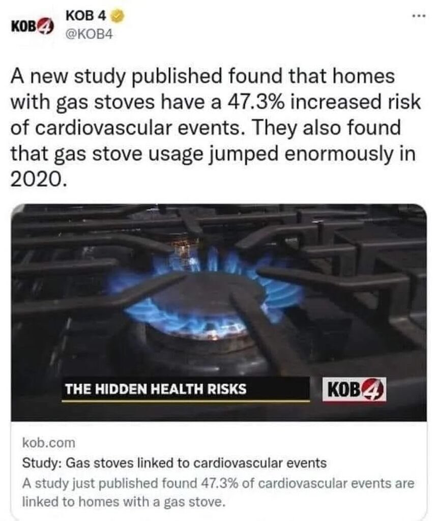 StratosfearTully🇺🇸🏳️‍🌈 on Twitter "Gas stove usage “jumped enormously