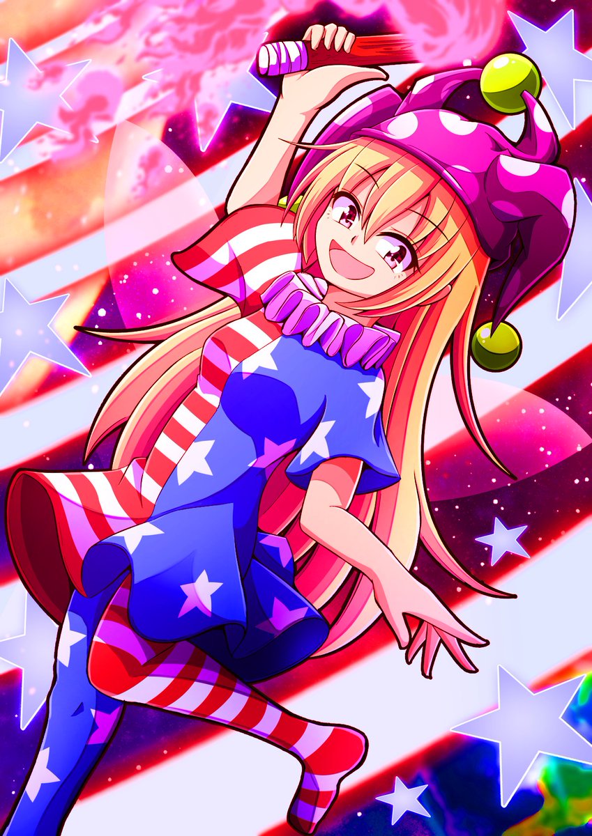 うおっまぶしっ!
#絵を彩度100にすると超派手 