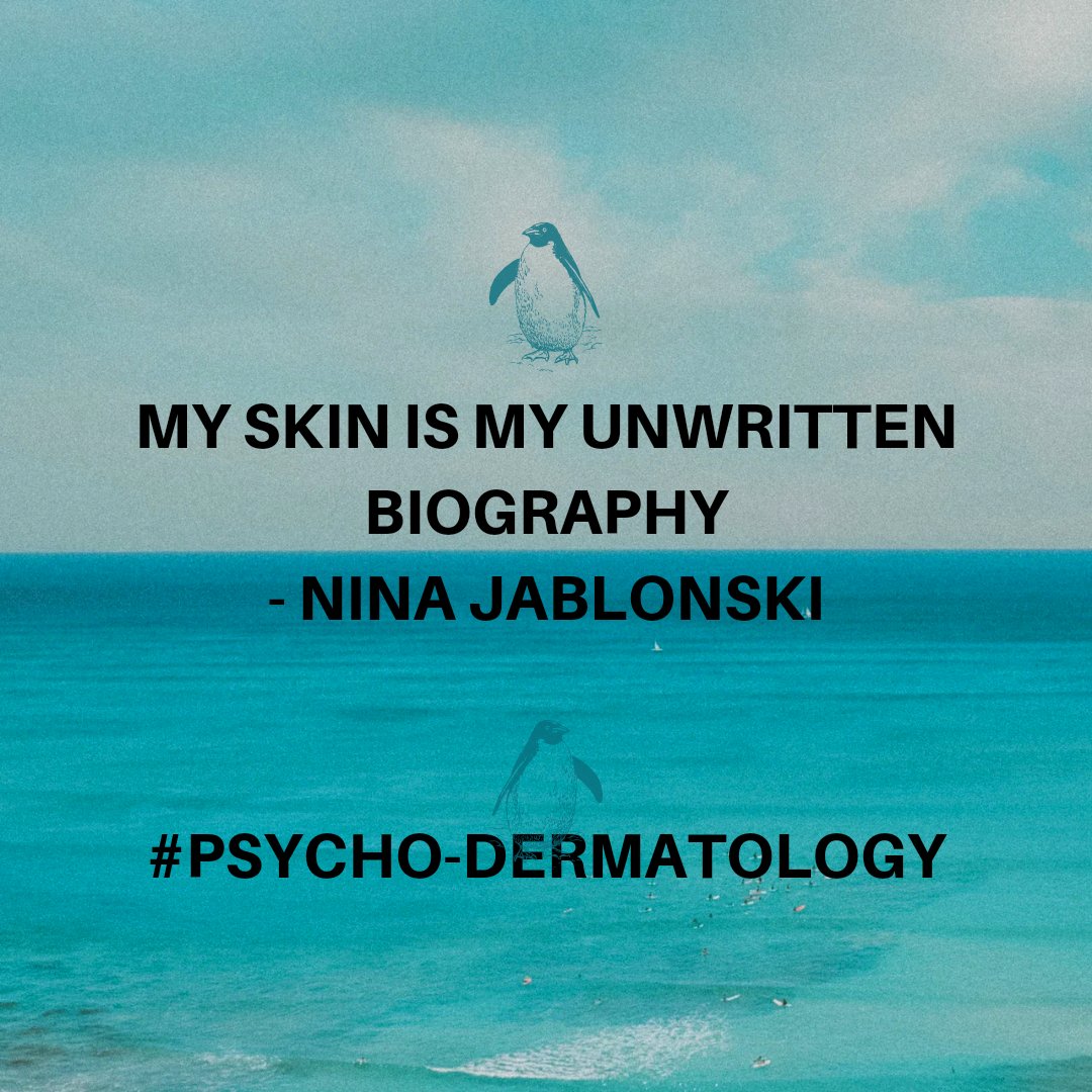 #Psychodermatology is yet to find its place in mainstream medical healthcare both physical and mental.

It's time to acknowledge the relation between skin and our thoughts and feelings.
#psychologist #psychodermatology
@Therapists_C @LSCounselling 
#mentalhealth