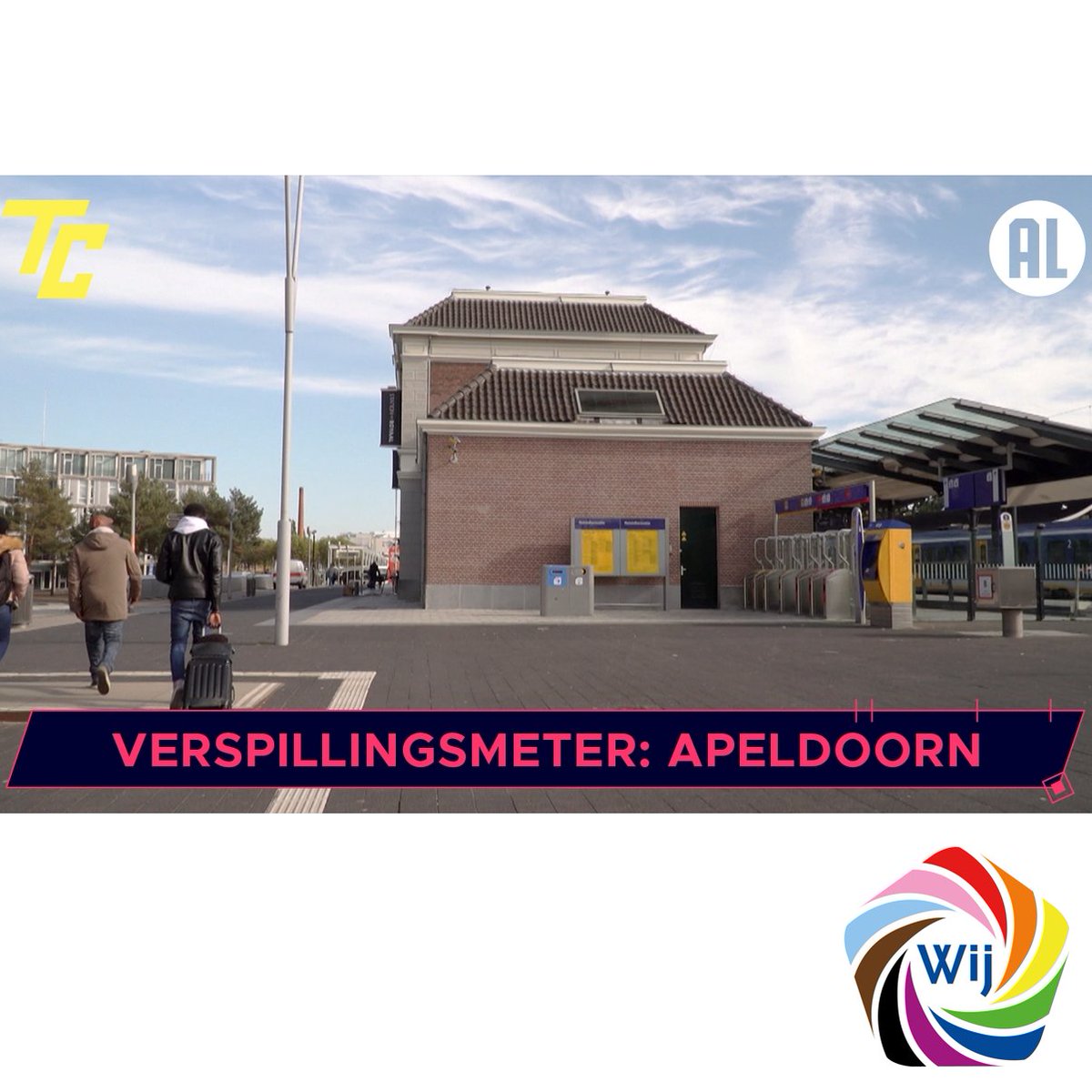 De Verspillingsmeter (onderdeel BNN Vara tv programma Test Case) ging gisteravond over de tijdelijke brug naar het Centrum voor Veiligheid en Digitalisering. Die tijdelijke brug scheelt de studenten maar liefst 3 minuten wandeltijd. 
Wat wij er van vinden? wijapeldoorn.nl/fractienieuws/…