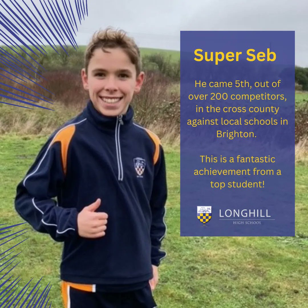 Amazing achievement from Longhill High School's very own. <a href="/LonghillPE/">Longhill PE & PA</a>  #Longhill #LonghillHighSchool #School #Students #Education #Brighton #Rottingdean #LonghillSchool #Ovingdean #StudentLife #CrossCountry #Grassroots #Sports #Competition #Running