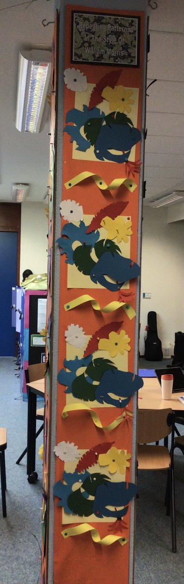 BSNJSL's tweet photo. We have been learning about the style of the artist William Morris in #BSNArt. Working together, we created a large scale inspiration piece🎨 #JSLYear5 https://t.co/EVqEUU7TOv